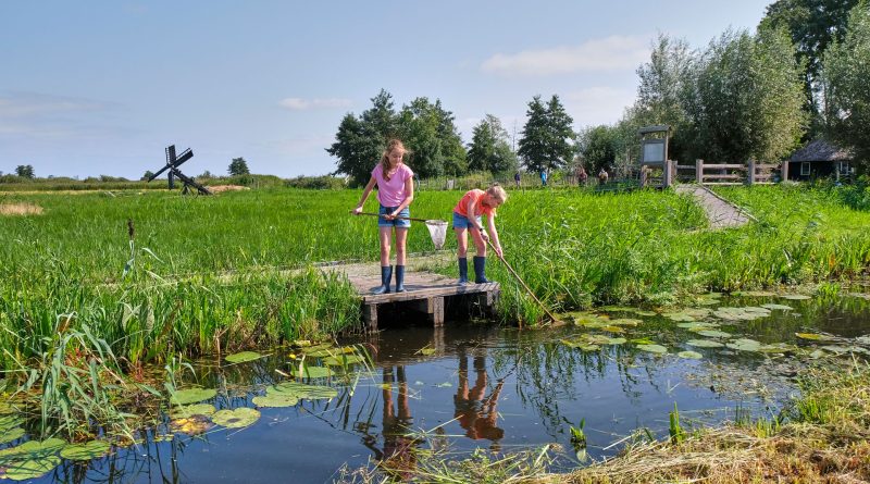 Waterdiertjes vangen De Wieden, foto Laurence Delderfield